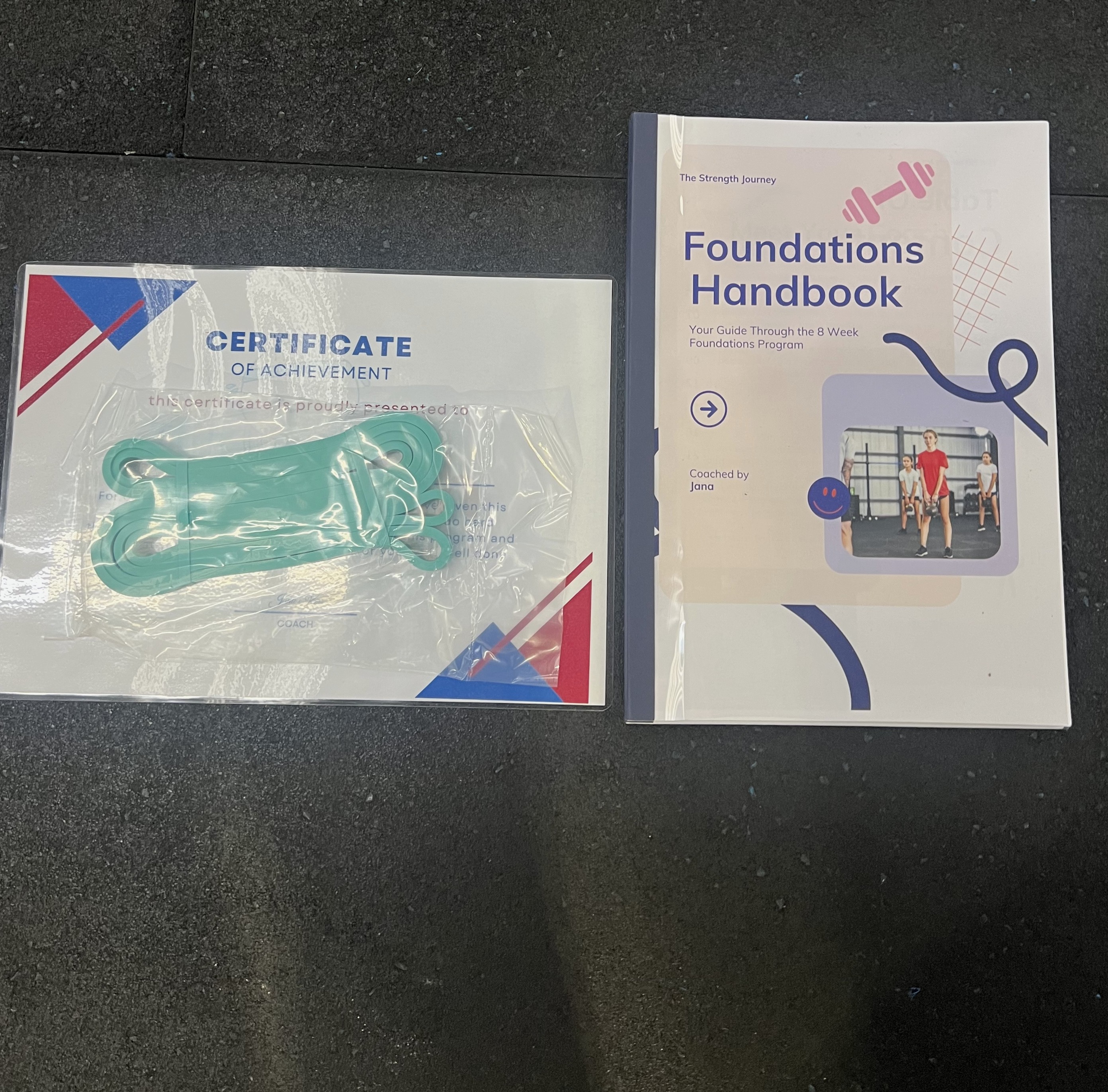 Foundations Handbook and certificate of achievement